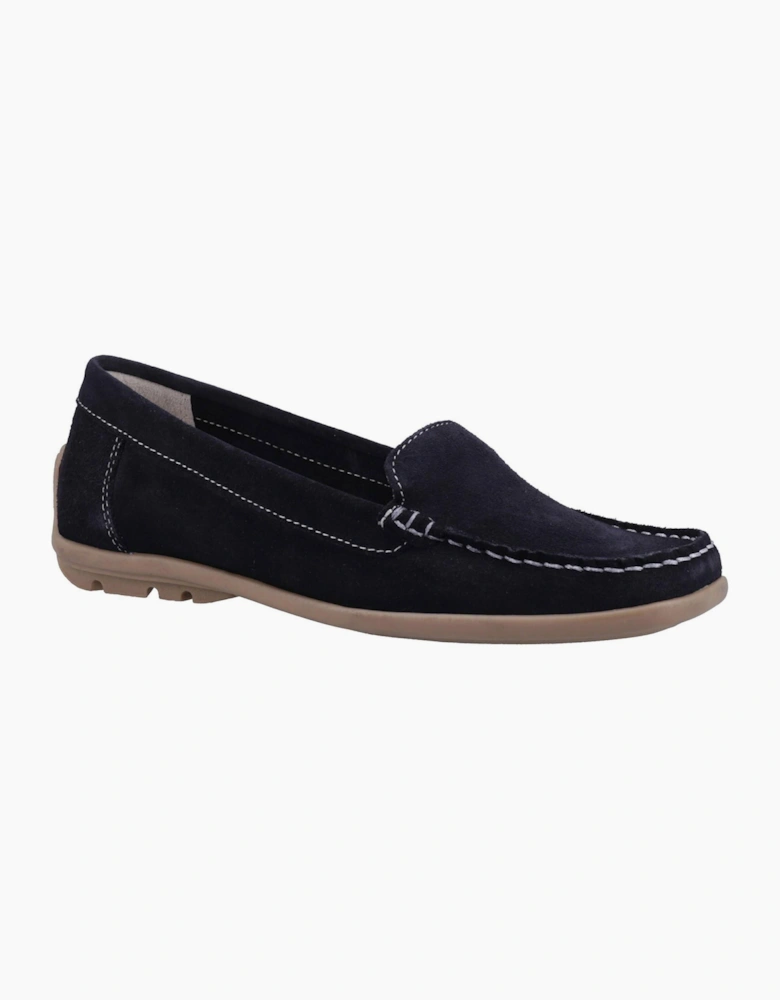 Riva Torella Leather Womens Shoes Navy