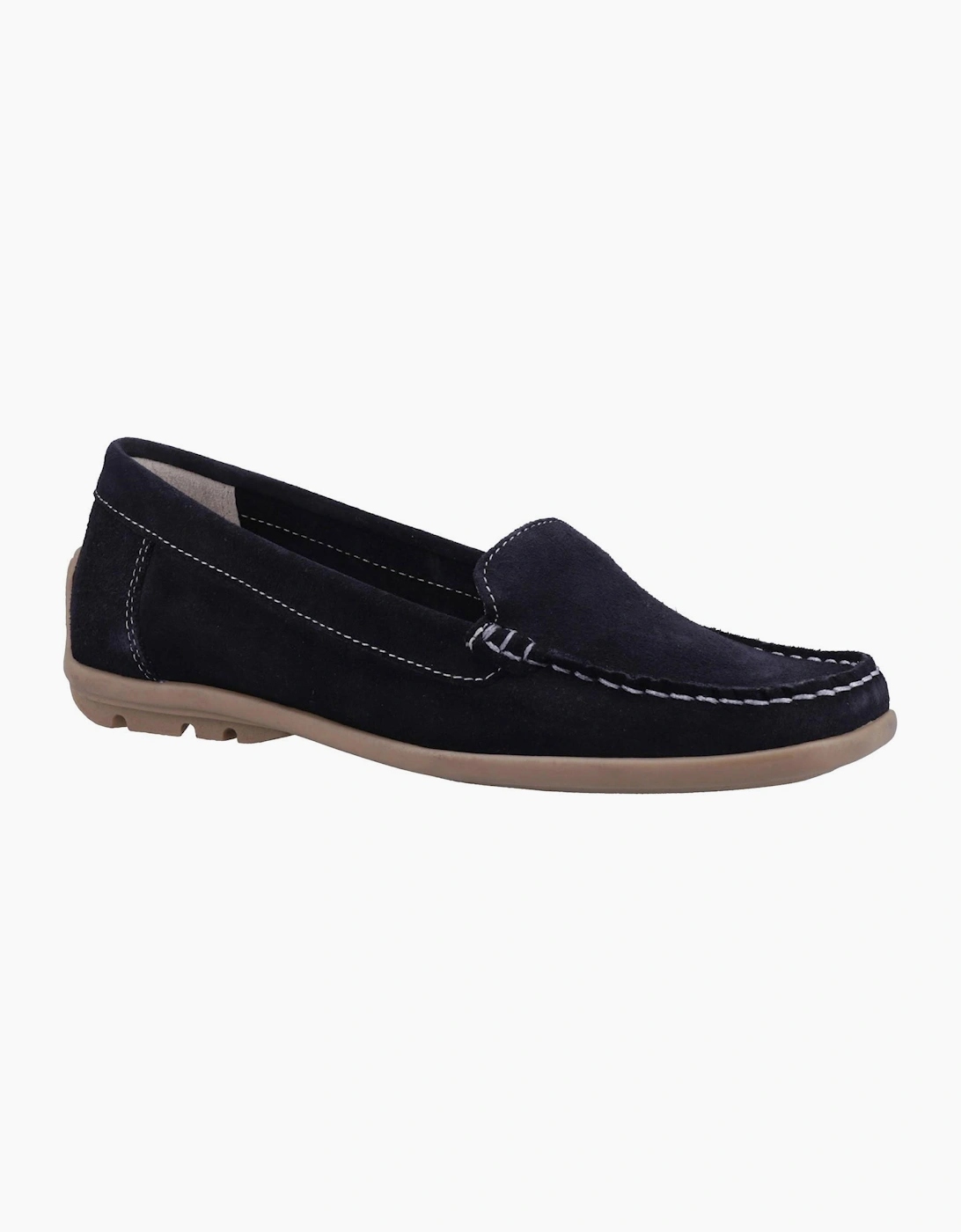 Riva Torella Leather Womens Shoes Navy