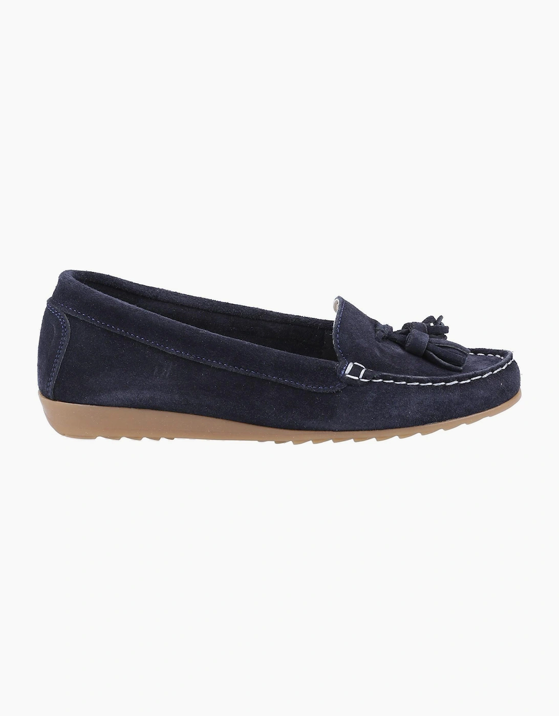 Riva Aldons Leather Womens Shoes Navy