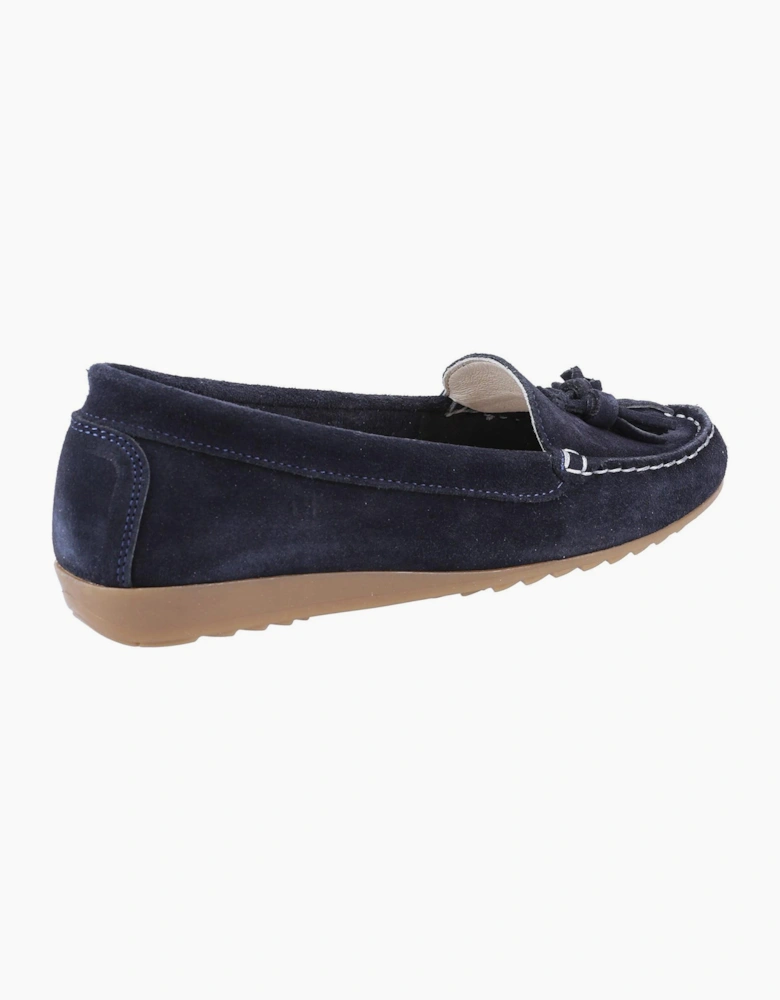 Riva Aldons Leather Womens Shoes Navy