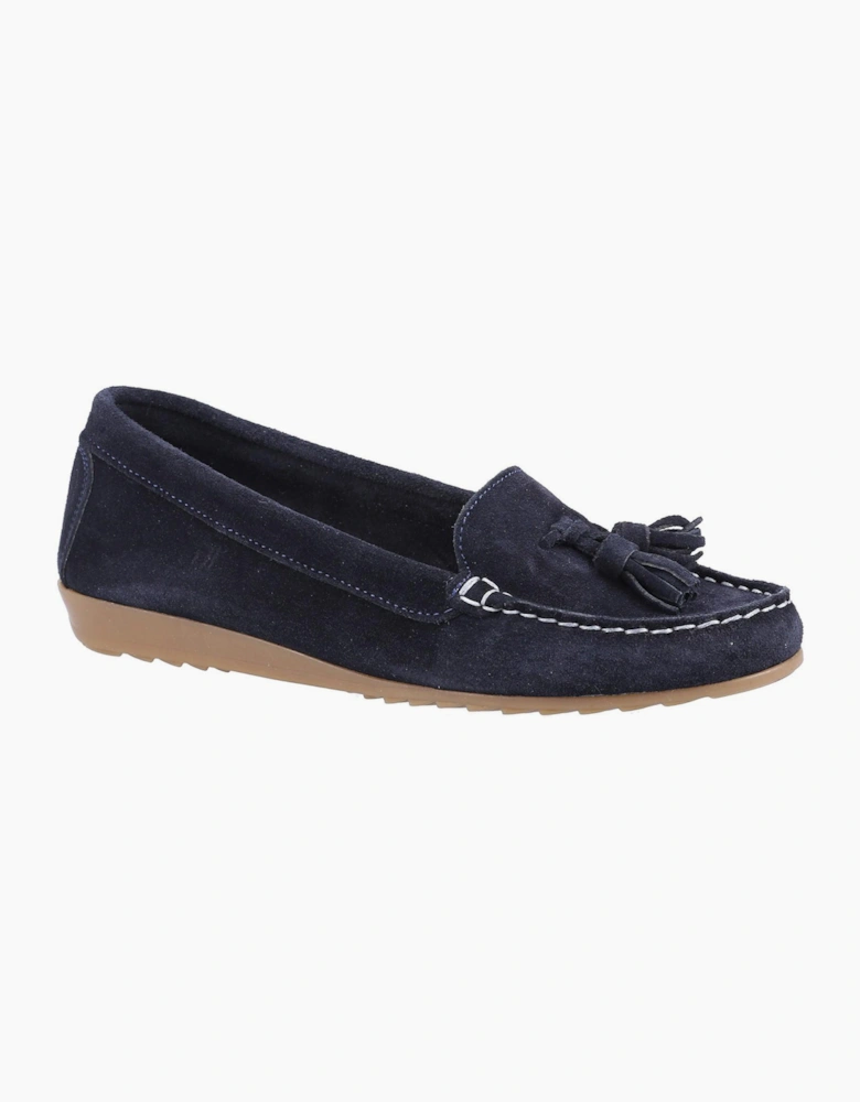Riva Aldons Leather Womens Shoes Navy