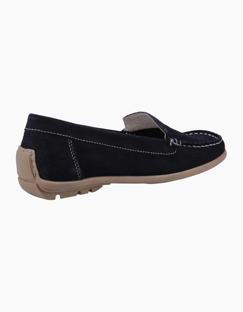 Riva Torella Leather Womens Shoes Navy