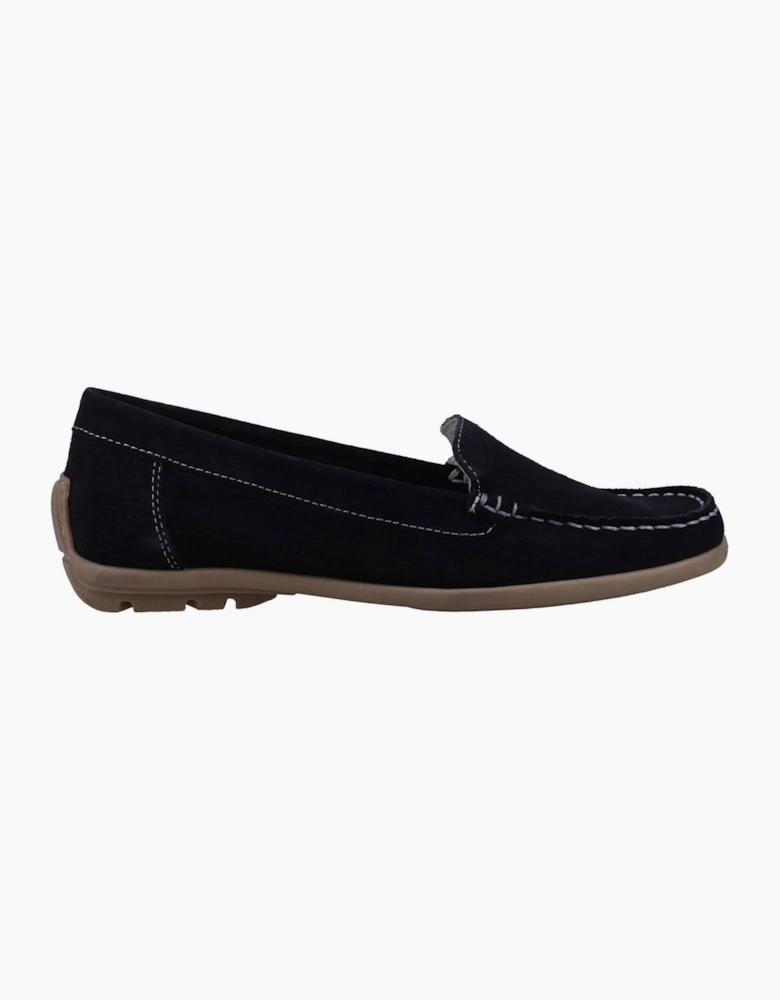 Riva Torella Leather Womens Shoes Navy