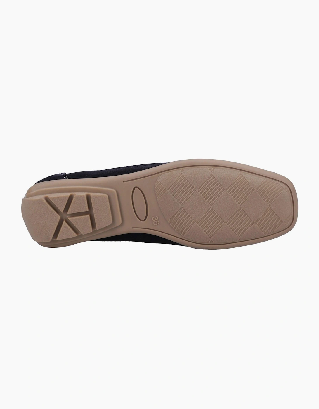 Riva Torella Leather Womens Shoes Navy