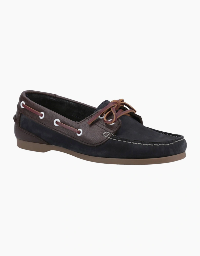 Riva Palafrugell Womens Shoes Navy/Brown