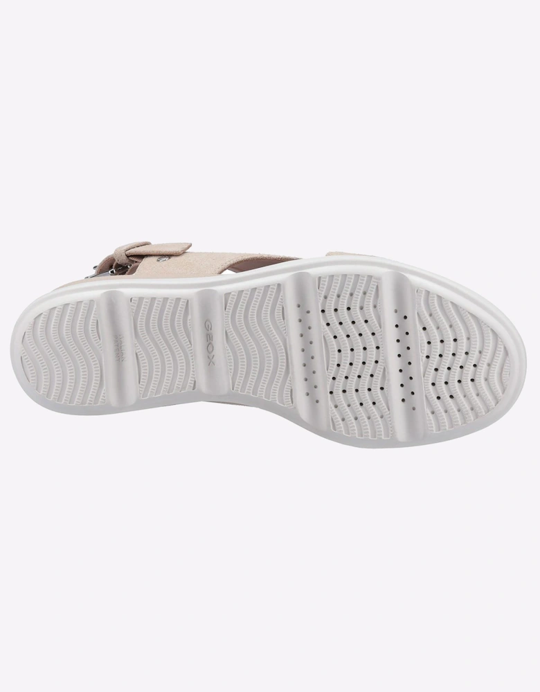 Geox Pisa Leather Womens Light Taupe