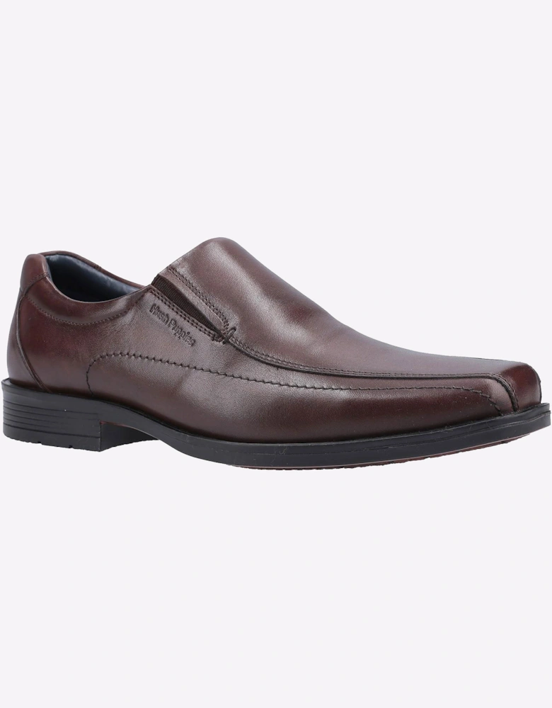 Hush Puppies Brody Memory Foam Mens Shoes Chocolate
