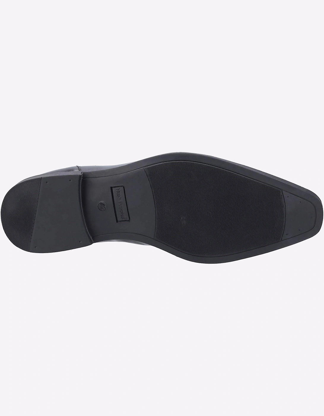 Hush Puppies Ezra Leather Mens Shoes Black
