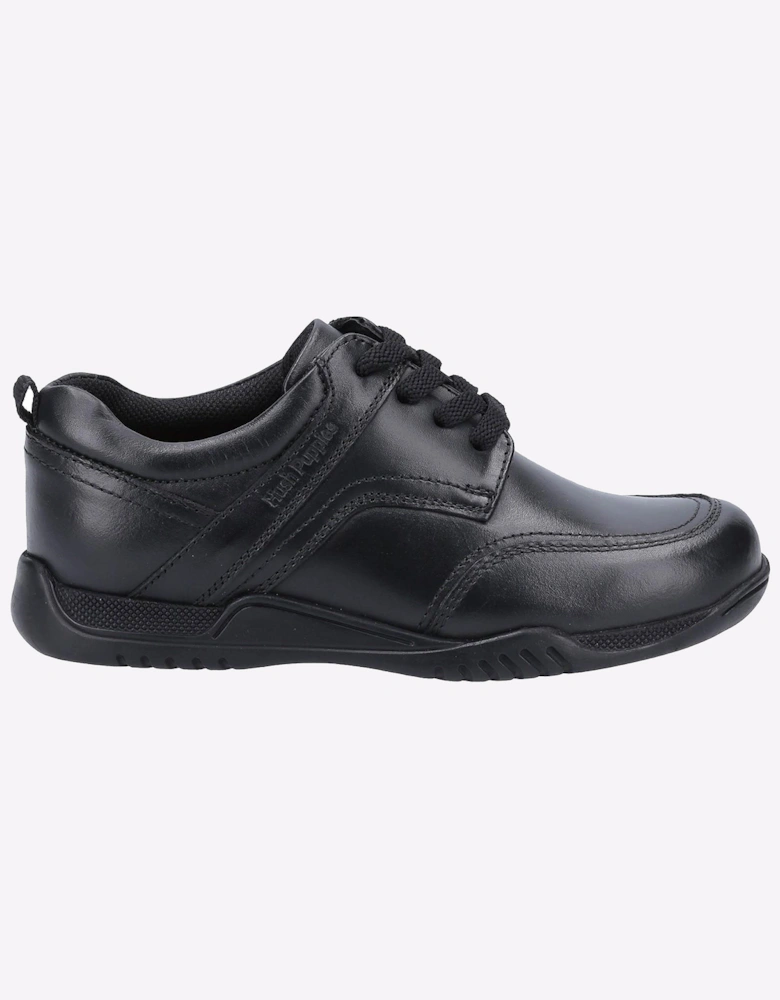 Hush Puppies Harvey Senior Boys Memory Foam School Shoes Black