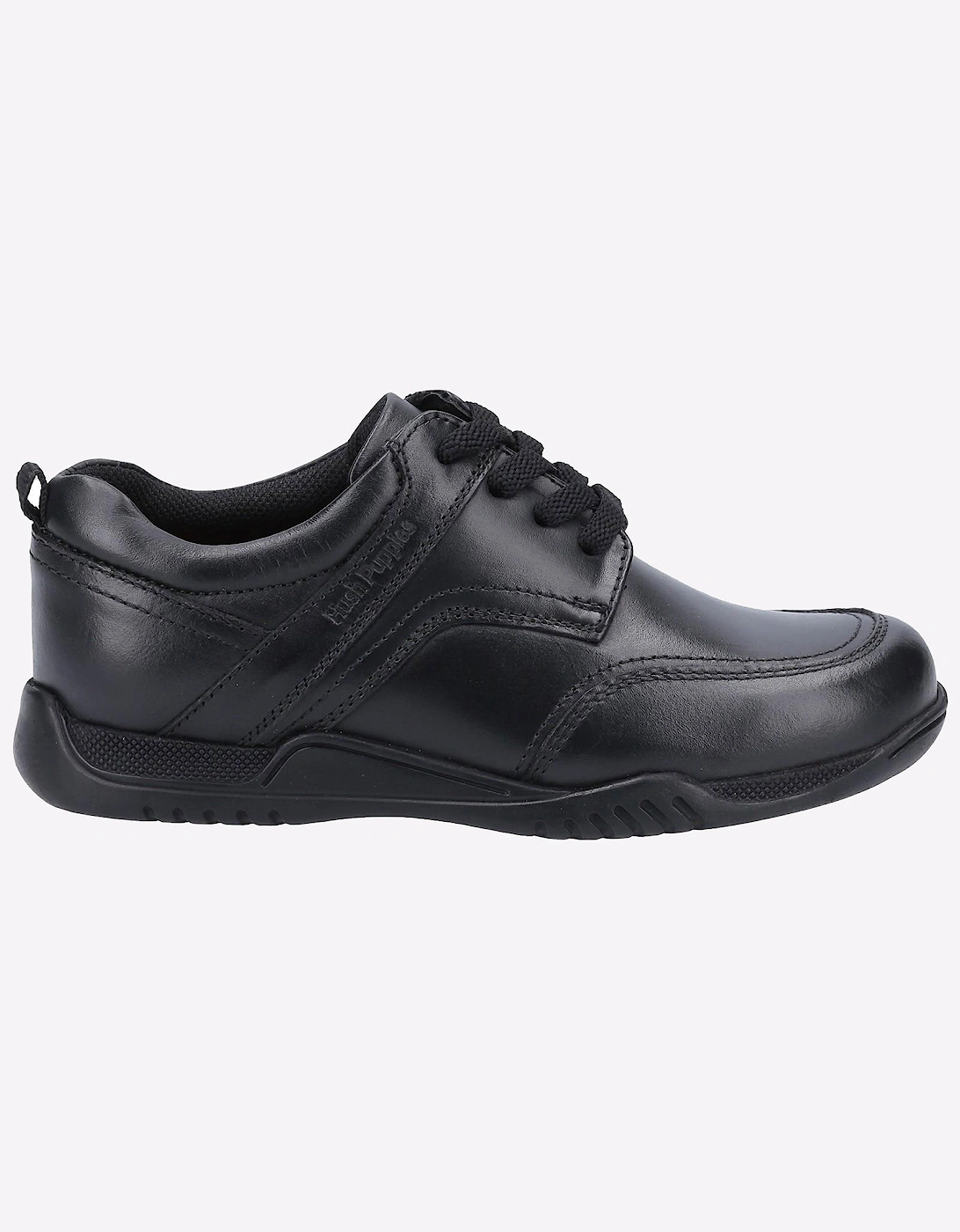 Hush Puppies Harvey Senior Boys Memory Foam School Shoes Black