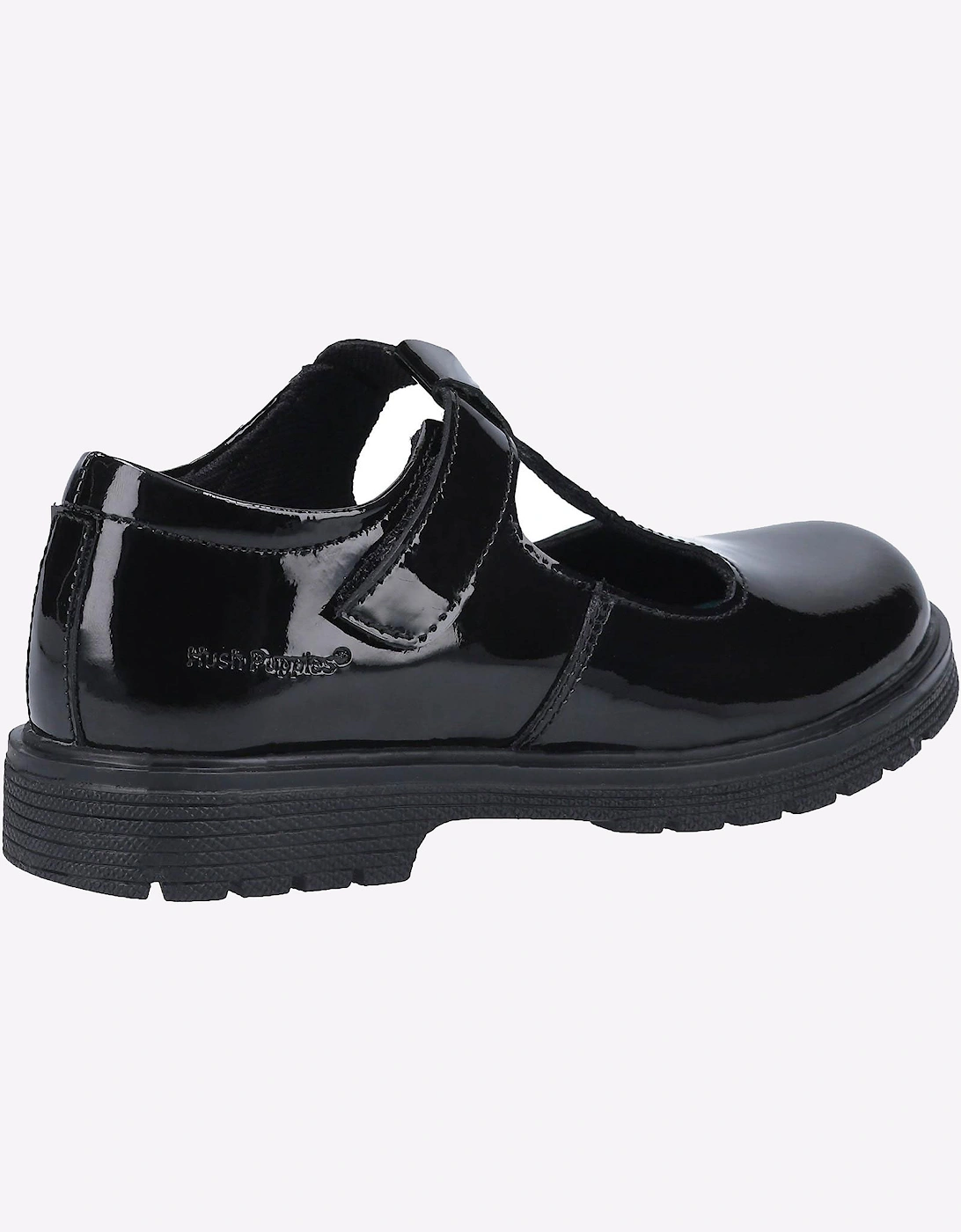 Hush Puppies Gracie Patent Leather Junior Shoes Patent Black