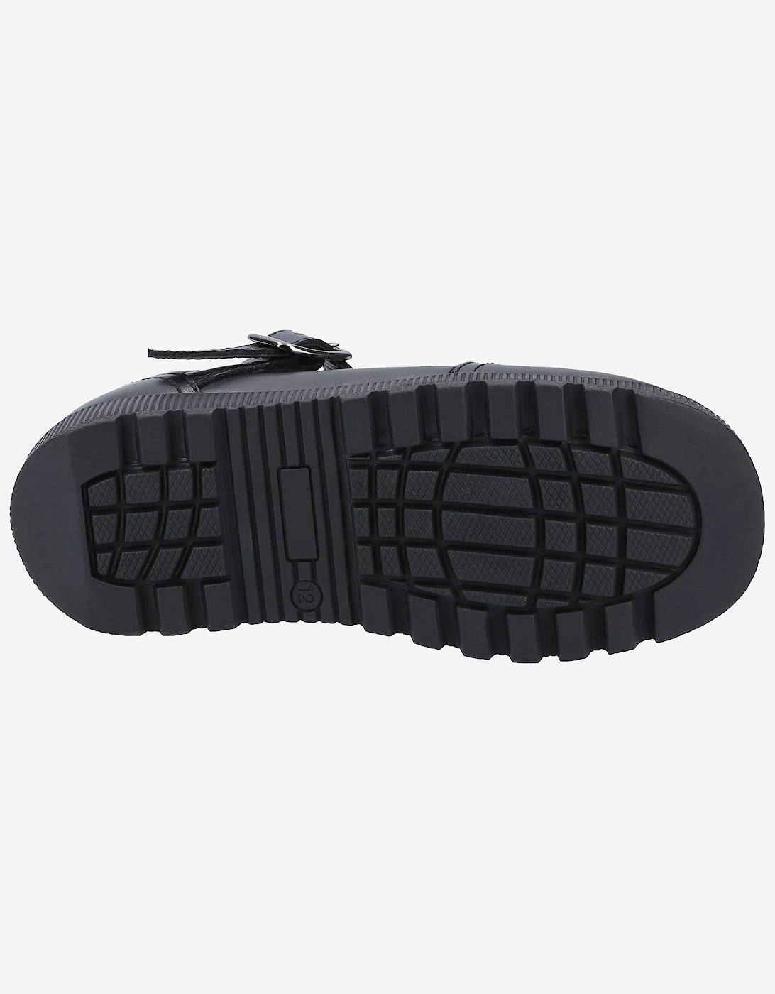 Hush Puppies Kerry Leather Junior Senior Girls Black