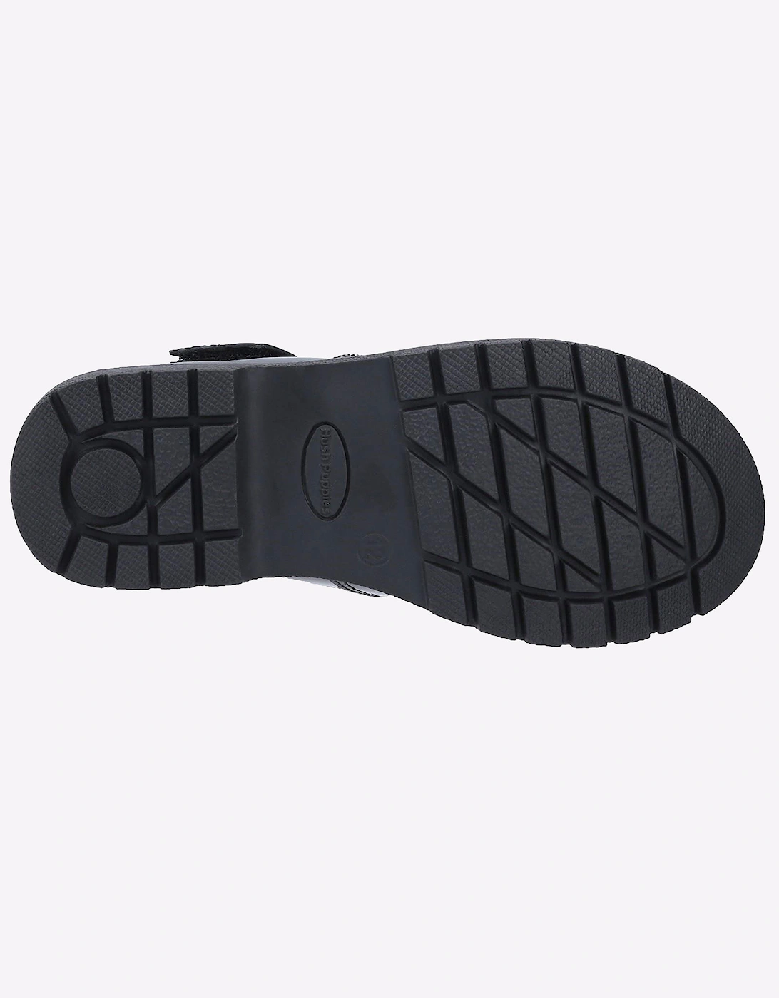 Hush Puppies Gracie Patent Leather Junior Shoes Patent Black