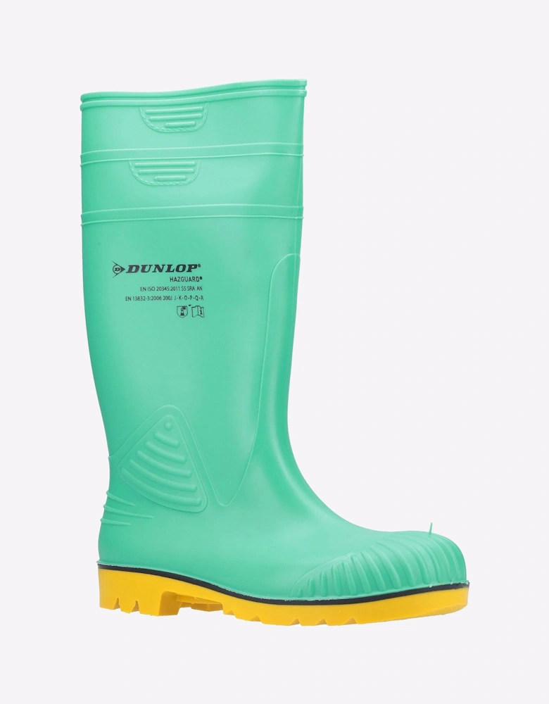 Dunlop Acifort HazGuard Safety Wellington Mens Green/Black/Yellow