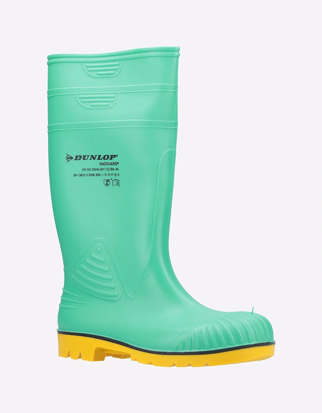 Dunlop Acifort HazGuard Safety Wellington Mens Green/Black/Yellow