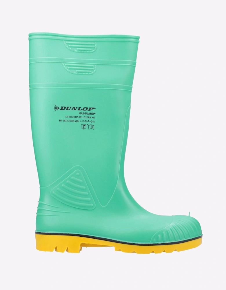 Dunlop Acifort HazGuard Safety Wellington Mens Green/Black/Yellow