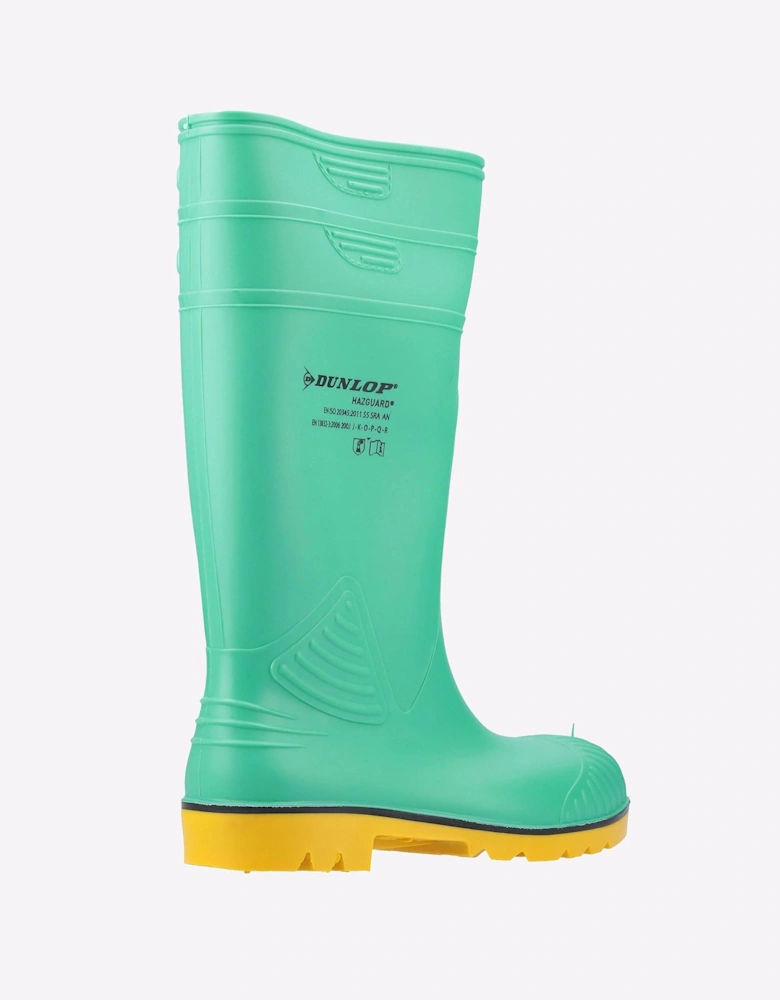 Dunlop Acifort HazGuard Safety Wellington Mens Green/Black/Yellow
