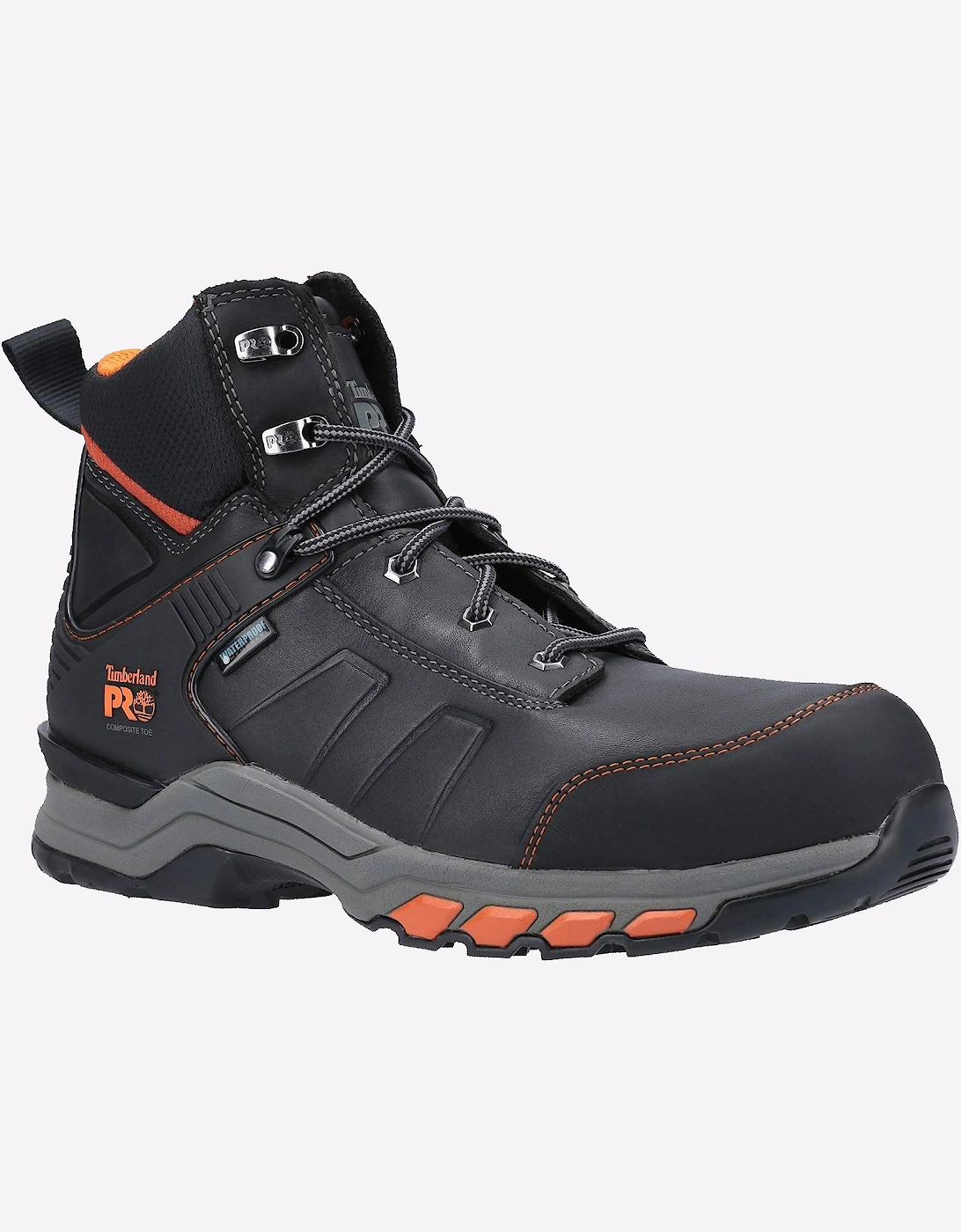 Timberland Pro Hypercharge Composite Safety Toe Work Boot Mens Black/Orange