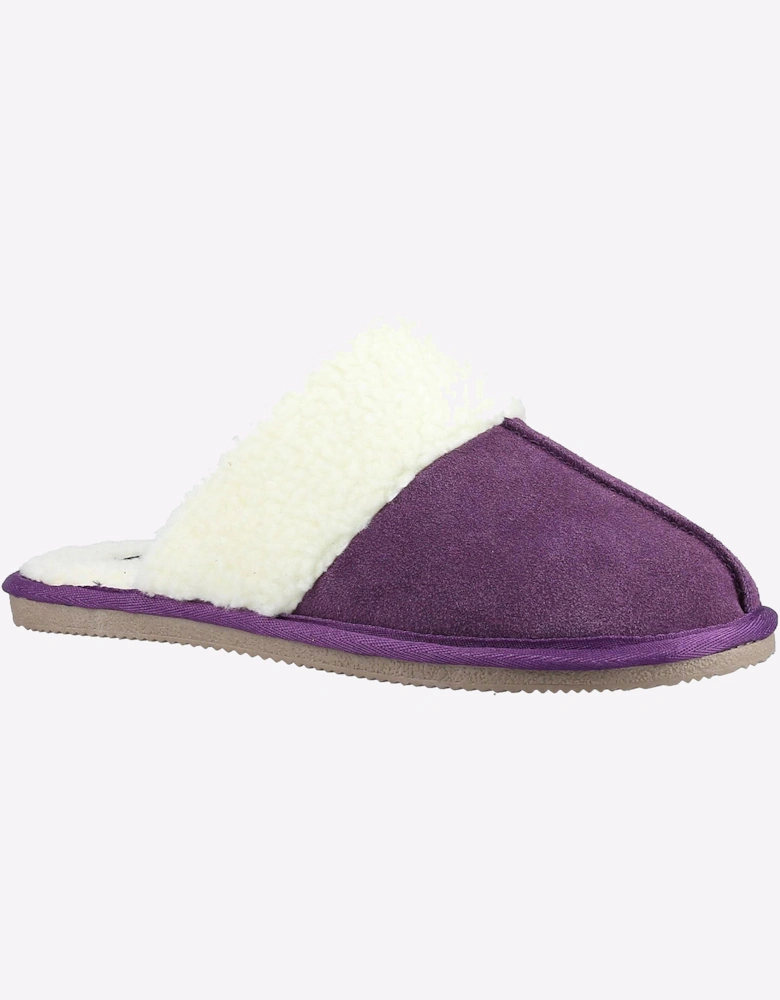 Hush Puppies Arianna Mule Memory Foam Womens Slippers Purple