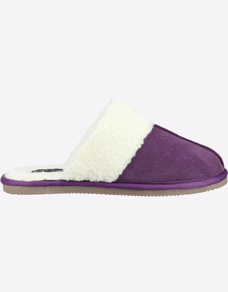 Hush Puppies Arianna Mule Memory Foam Womens Slippers Purple