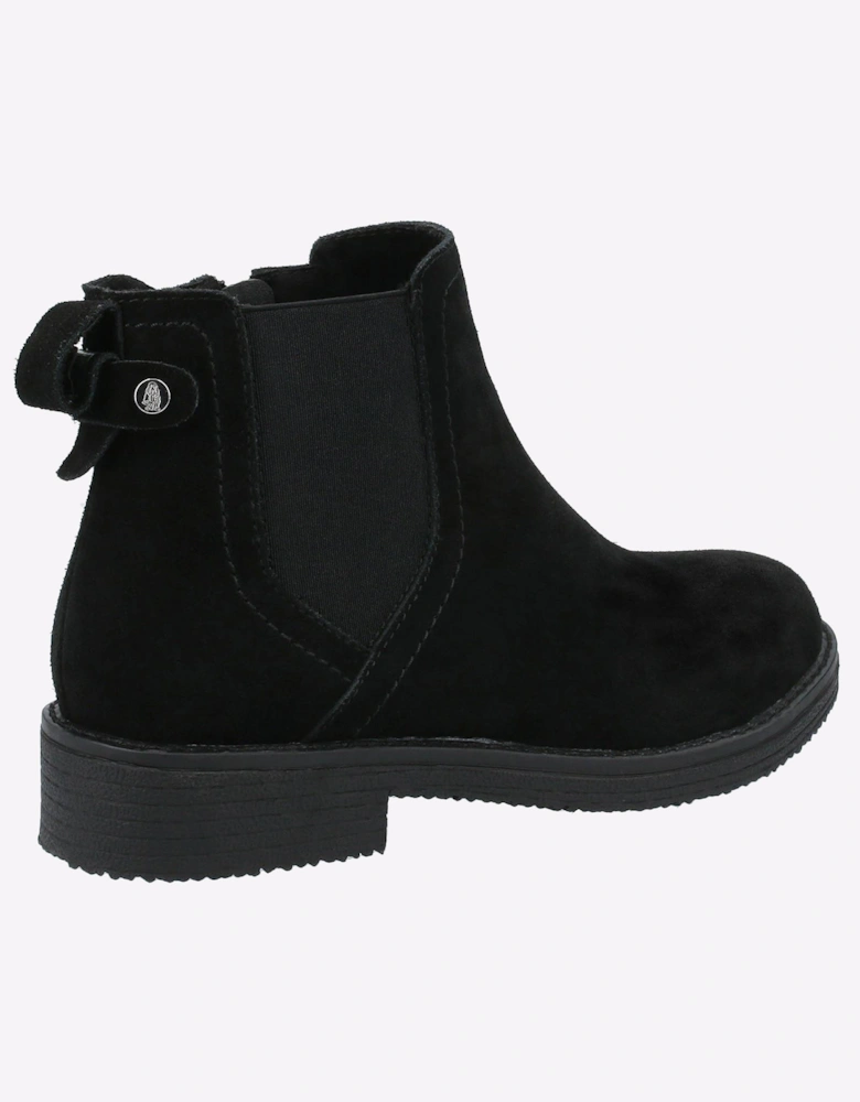 Hush Puppies Maddy Memory Foam Leather Womens Boots Black