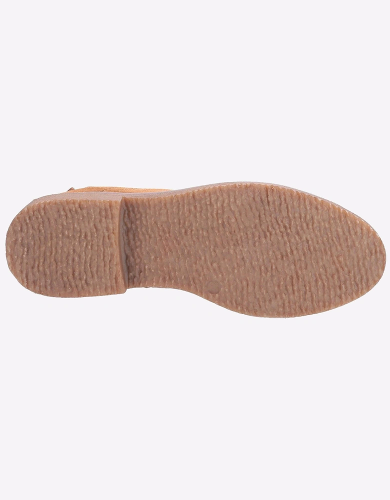Hush Puppies Maddy Memory Foam Leather Womens Boots Tan