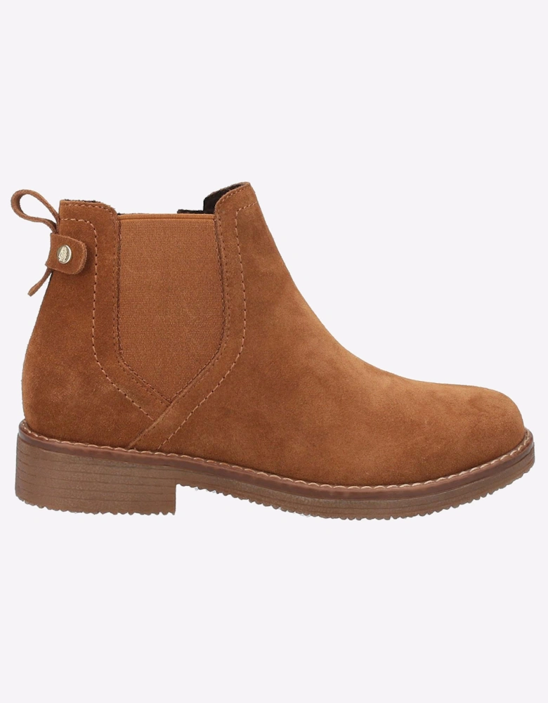 Hush Puppies Maddy Memory Foam Leather Womens Boots Tan
