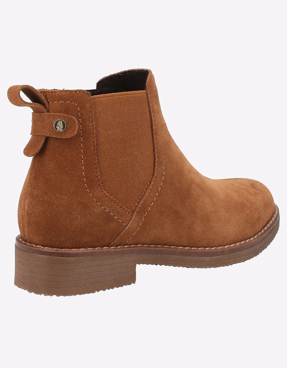 Hush Puppies Maddy Memory Foam Leather Womens Boots Tan