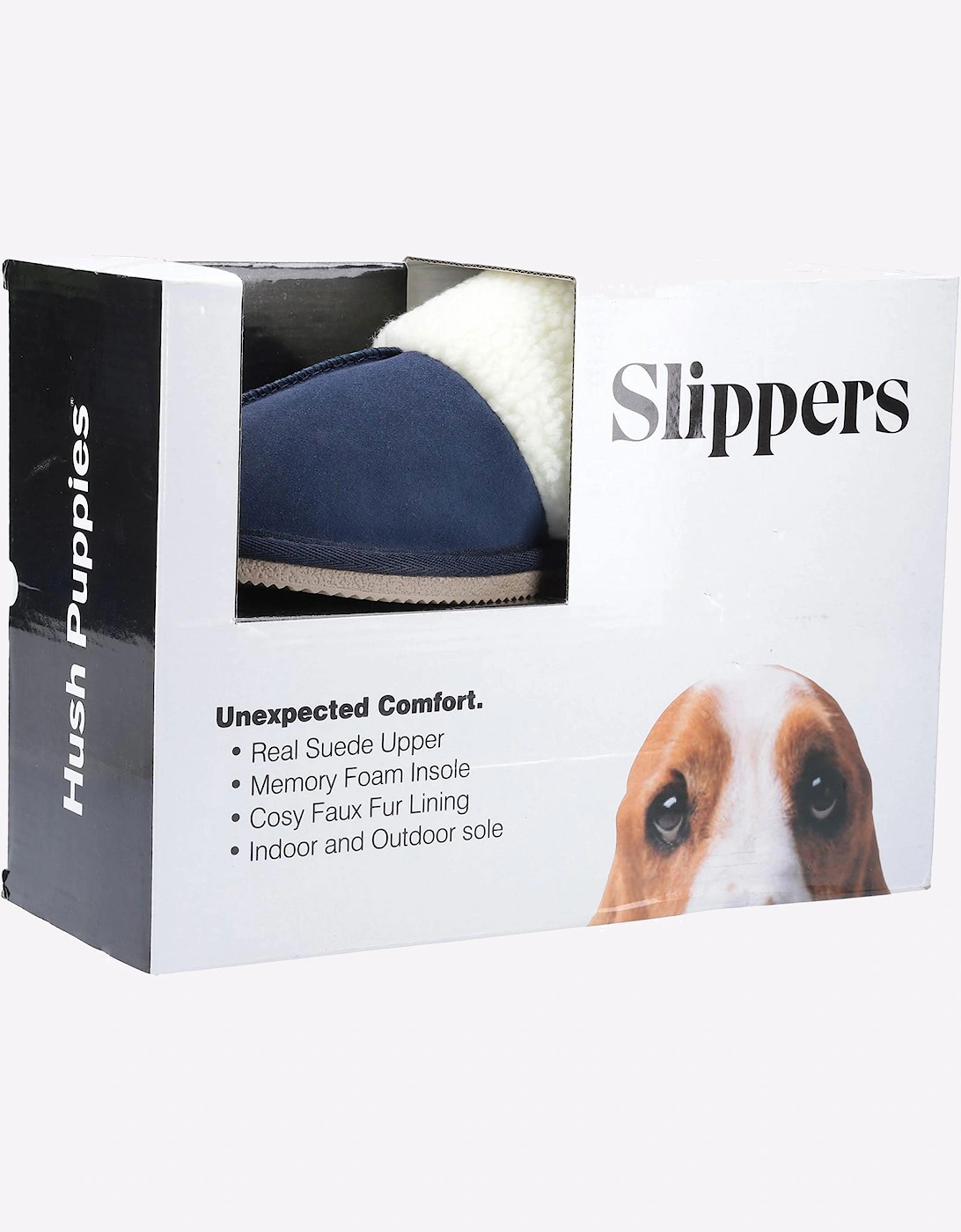 Hush Puppies Arianna Mule Memory Foam Womens Slippers Navy