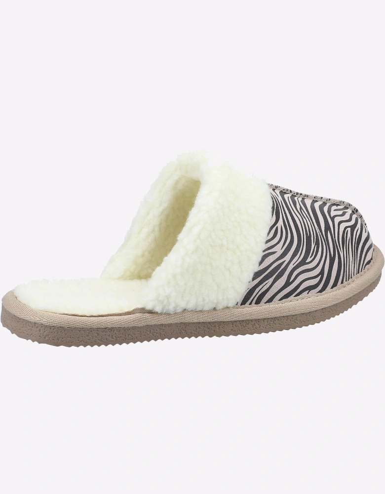 Hush Puppies Arianna Mule Memory Foam Womens Slippers Black / White