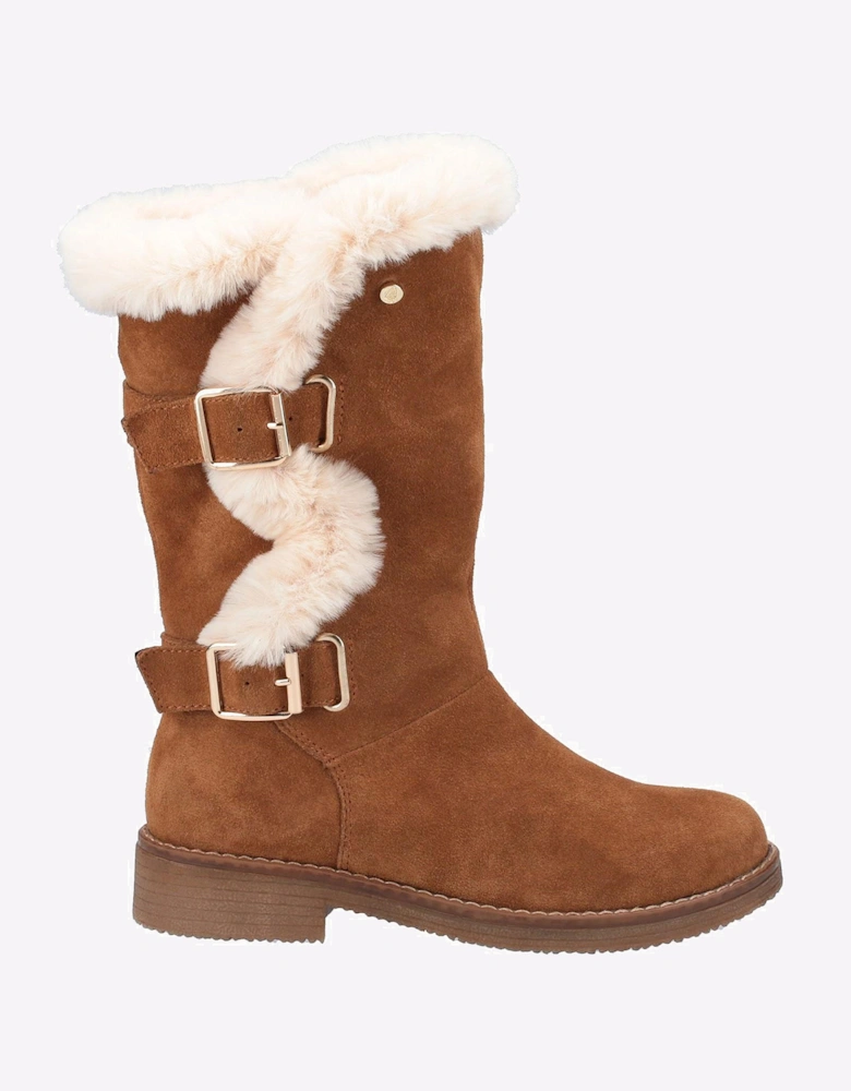 Hush Puppies Megan Mid Memory Foam Womens Boots Tan
