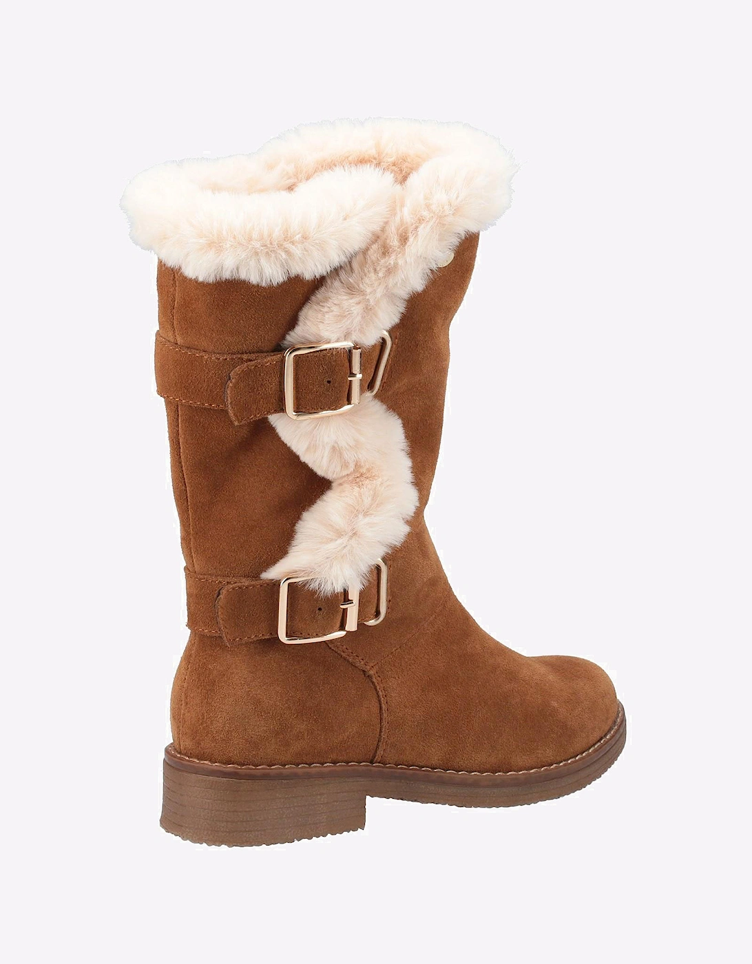 Hush Puppies Megan Mid Memory Foam Womens Boots Tan