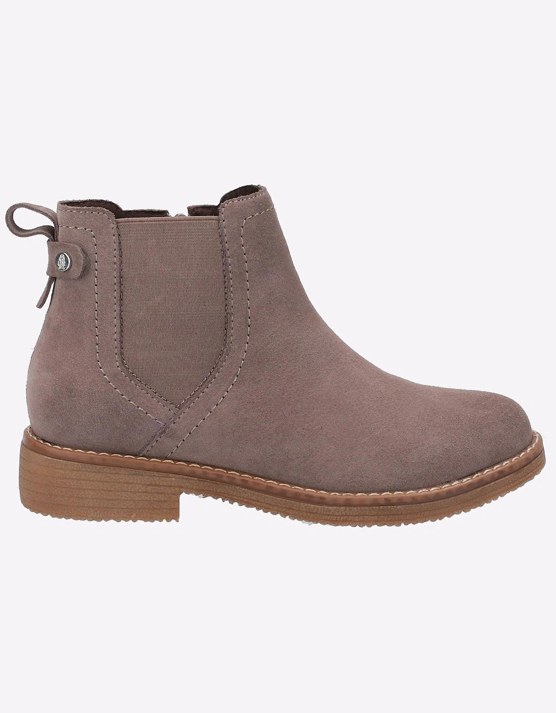 Hush Puppies Maddy Memory Foam Leather Womens Boots Grey