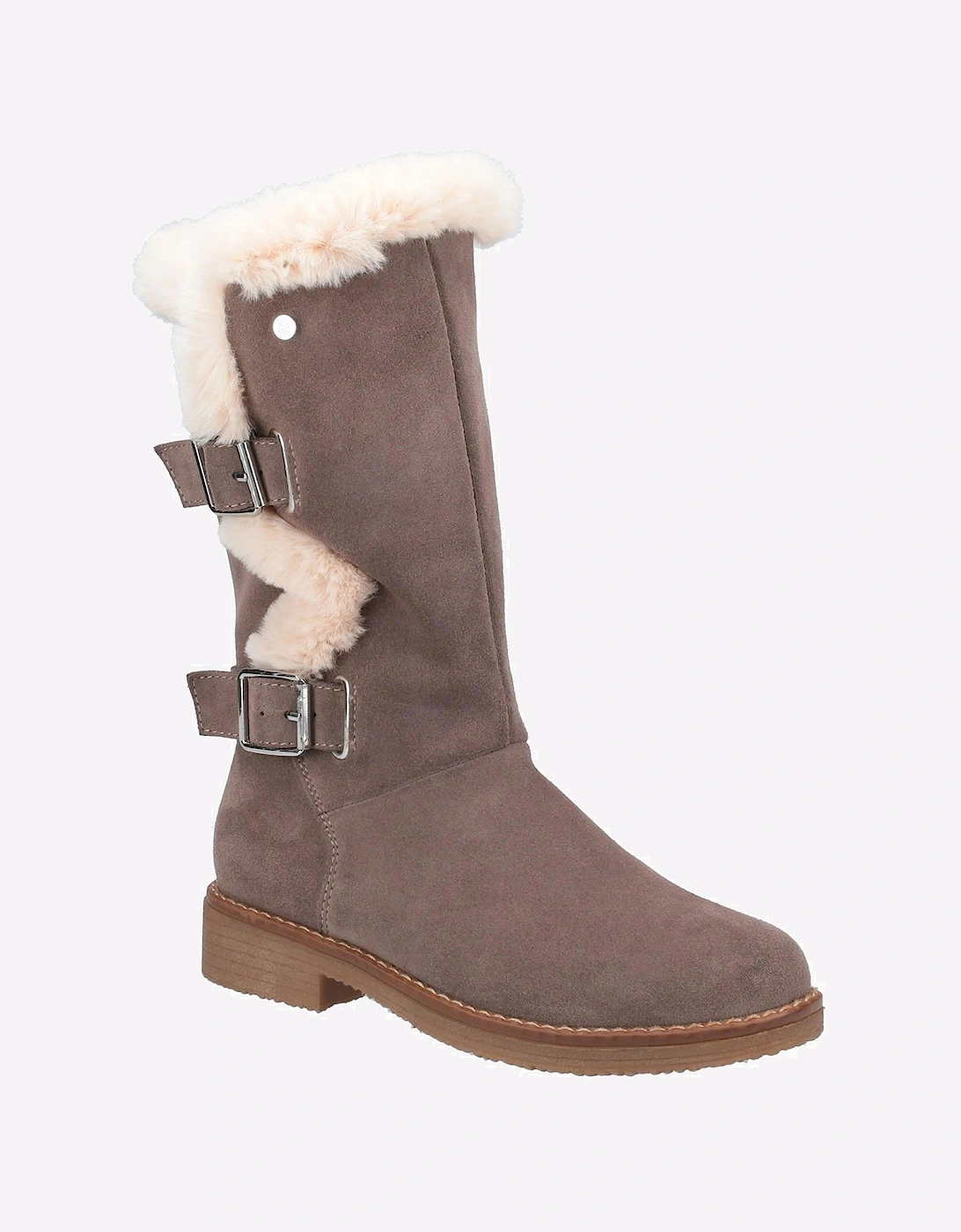 Hush Puppies Megan Mid Memory Foam Womens Boots Grey