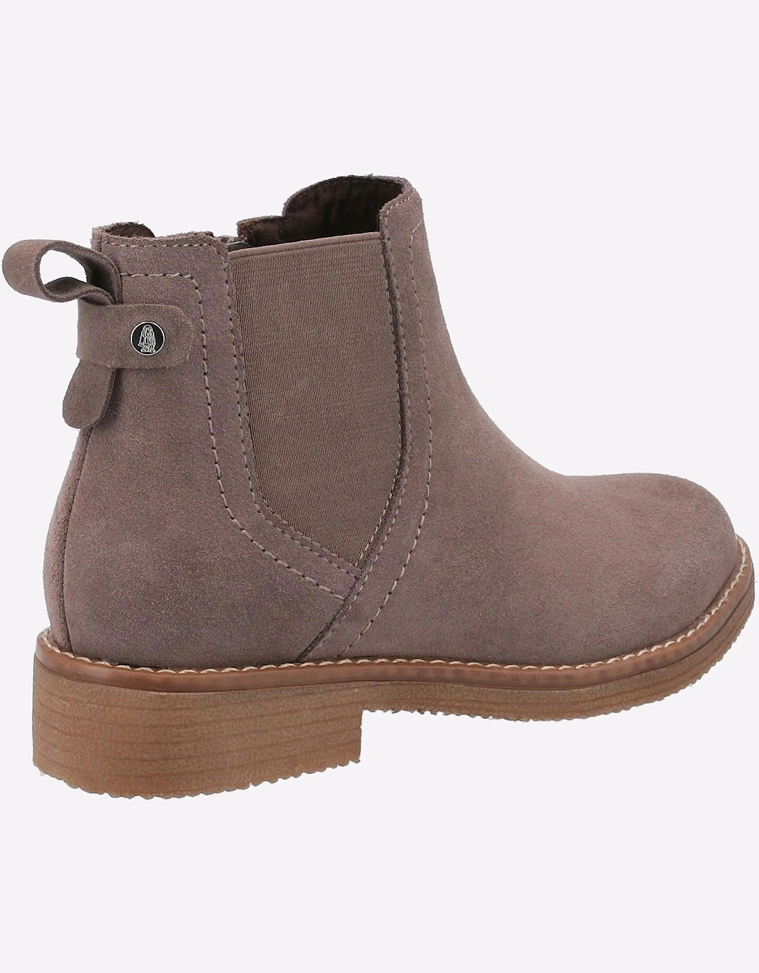 Hush Puppies Maddy Memory Foam Leather Womens Boots Grey