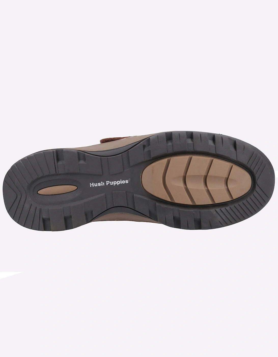 Hush Puppies Casper Comfort Strap Memory Foam Mens Shoes Tan Nubuck