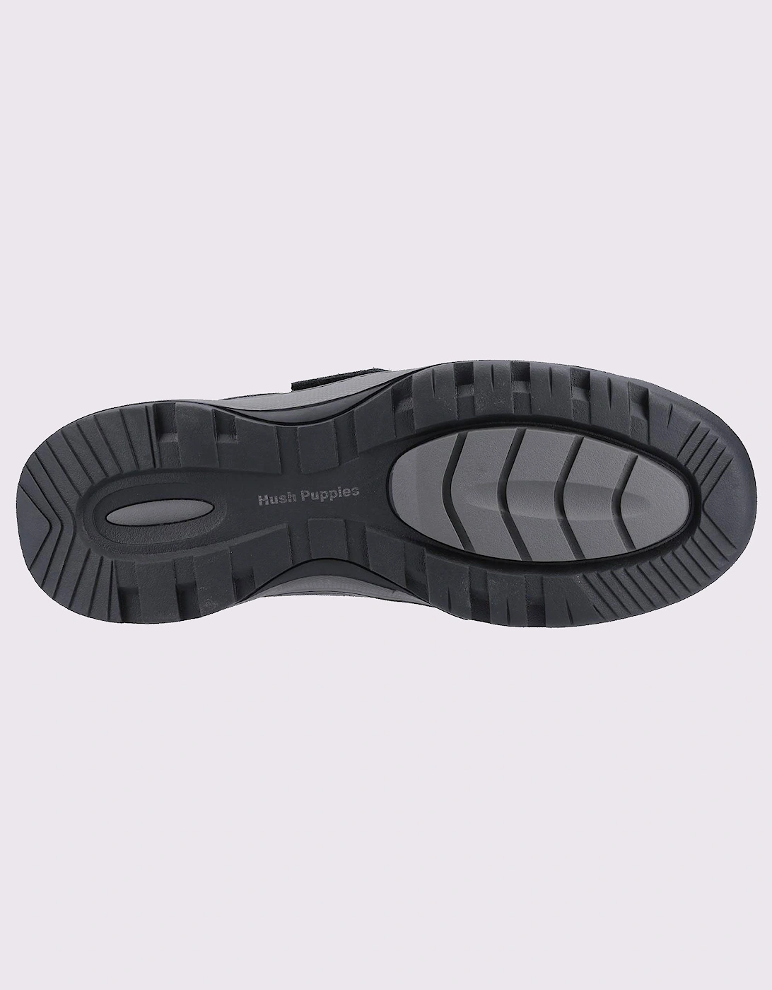 Hush Puppies Casper Comfort Strap Memory Foam Mens Shoes Black