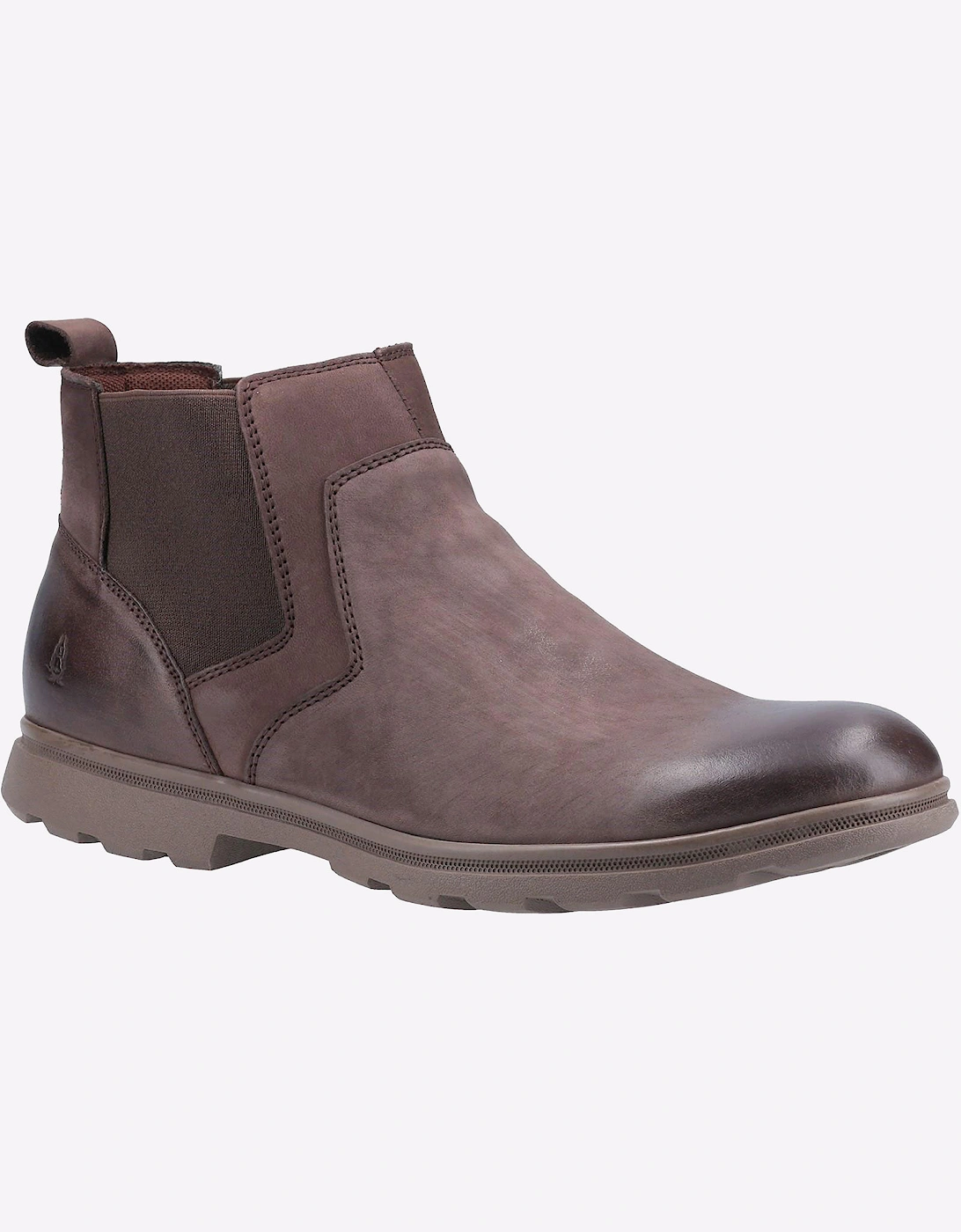 Hush Puppies Tyrone Leather Memory Foam Mens Brown