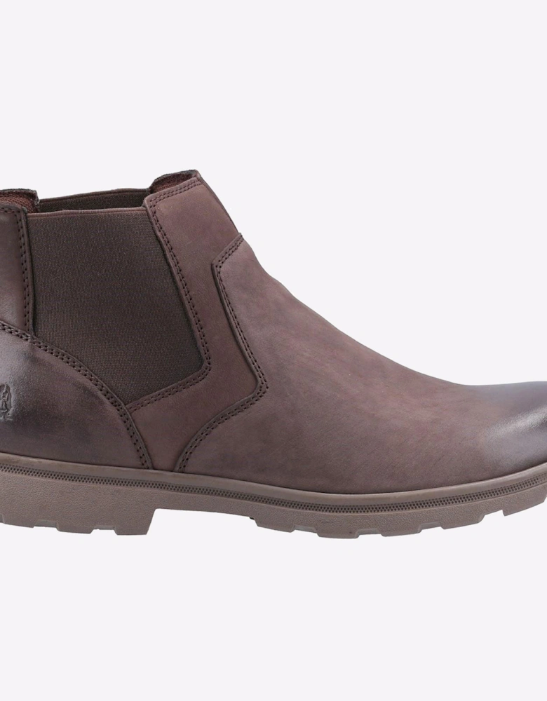 Hush Puppies Tyrone Leather Memory Foam Mens Brown