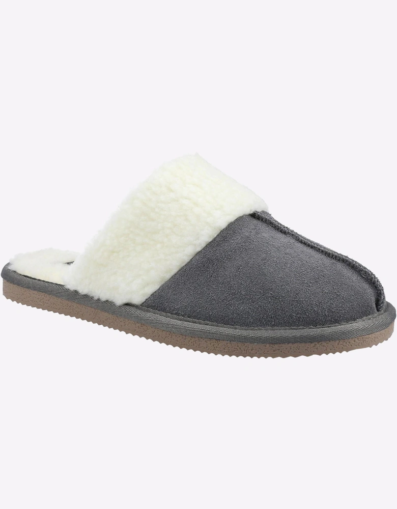Hush Puppies Arianna Mule Memory Foam Womens Slippers Grey