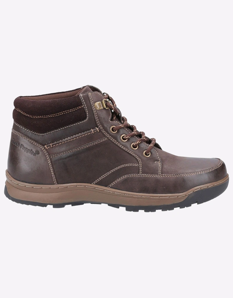 Hush Puppies Grover Memory Foam Mens Boots Brown