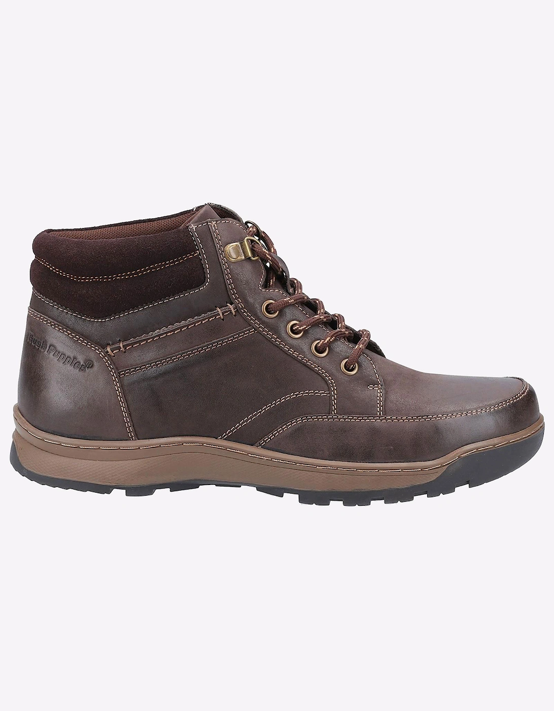 Hush Puppies Grover Memory Foam Mens Boots Brown