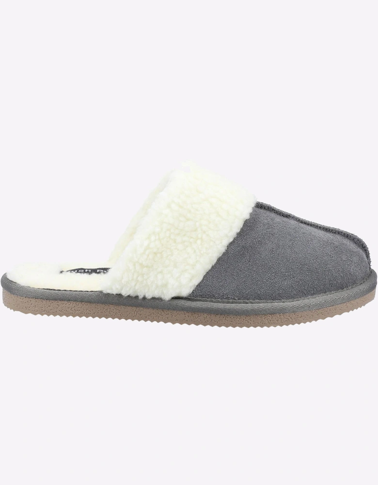 Hush Puppies Arianna Mule Memory Foam Womens Slippers Grey
