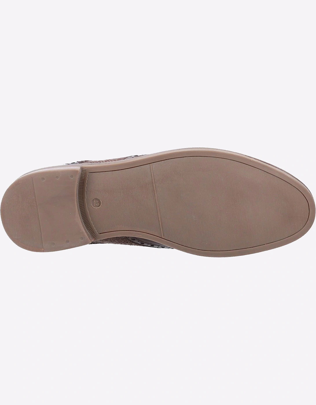 Hush Puppies Bryson Memory Foam Mens Brouge Shoes Chocolate