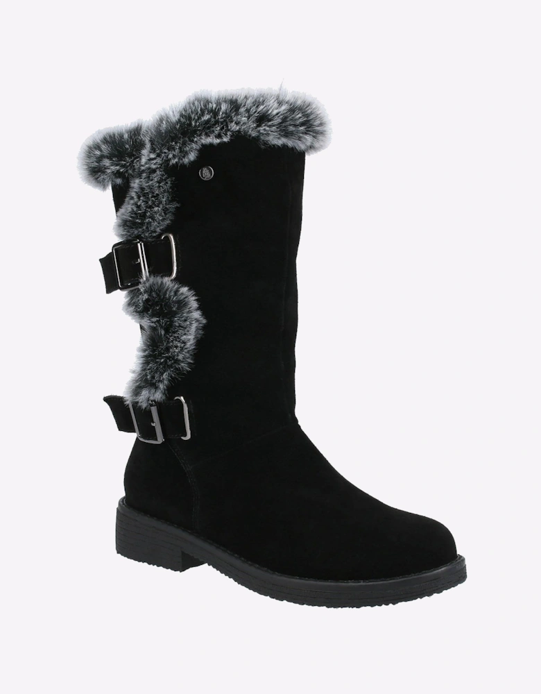 Hush Puppies Megan Mid Memory Foam Womens Boots Black