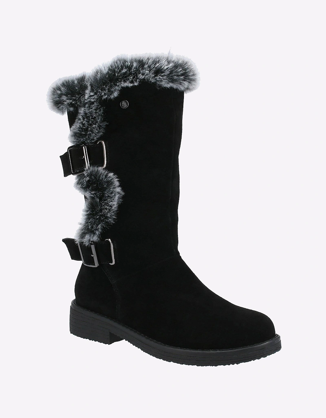 Hush Puppies Megan Mid Memory Foam Womens Boots Black