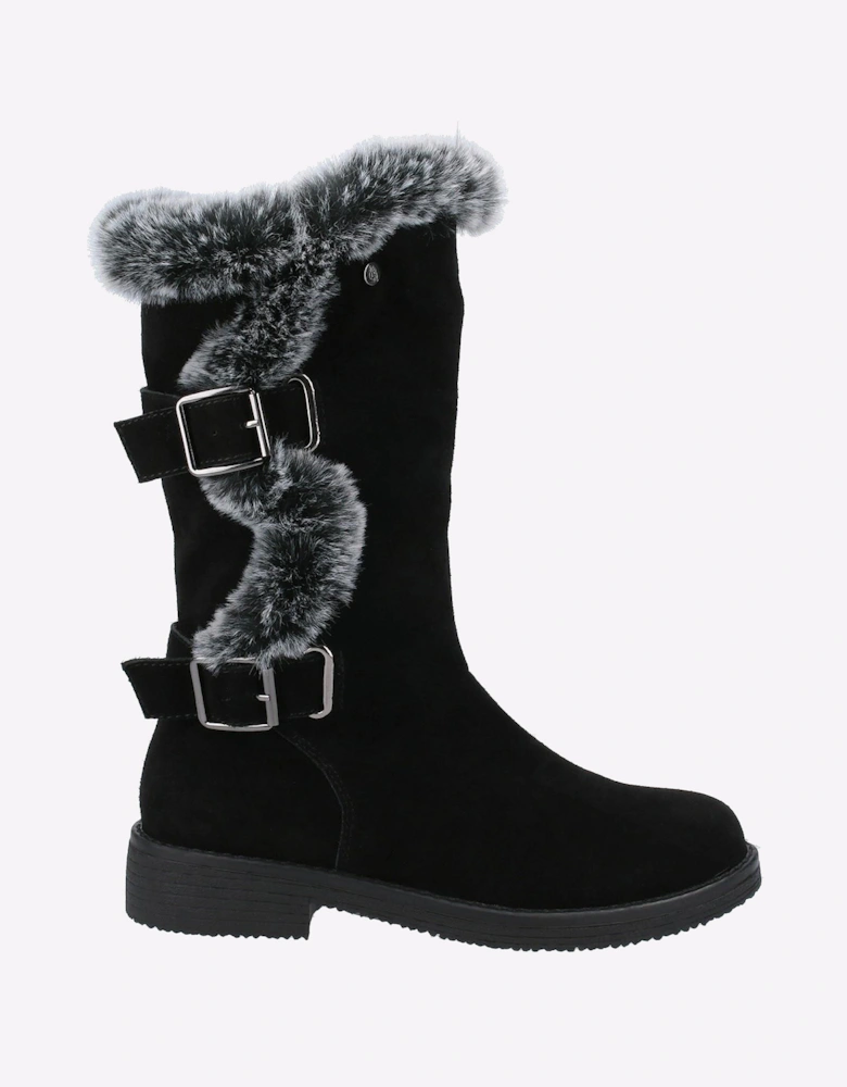 Hush Puppies Megan Mid Memory Foam Womens Boots Black