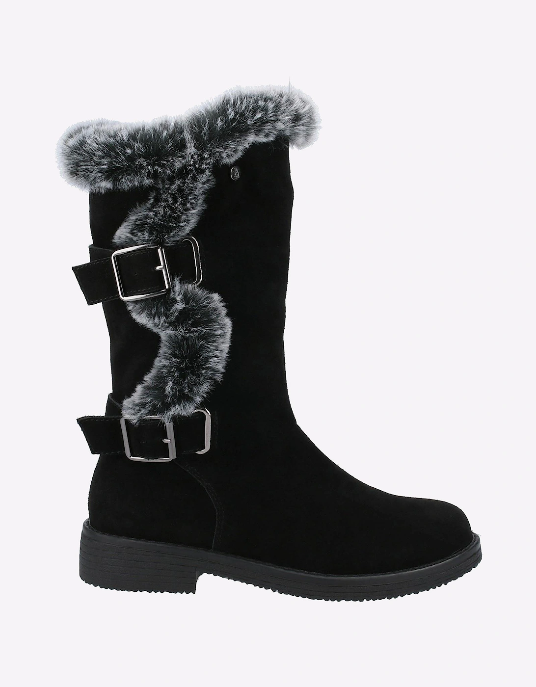 Hush Puppies Megan Mid Memory Foam Womens Boots Black