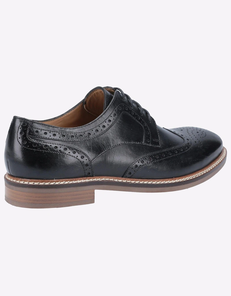 Hush Puppies Bryson Memory Foam Mens Brouge Shoes Black