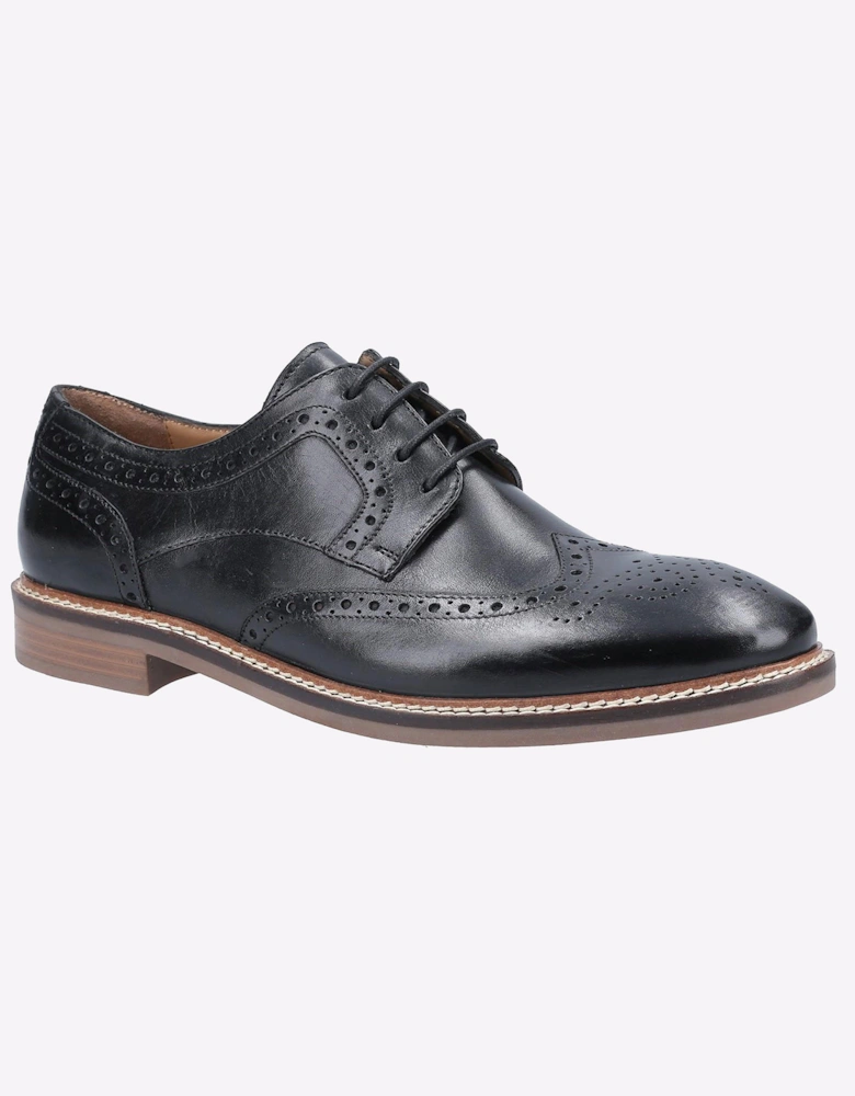 Hush Puppies Bryson Memory Foam Mens Brouge Shoes Black